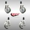 Service Caster 5 Inch 316SS Gray Poly Swivel 1-1/2 Inch Expanding Stem Caster Brake SCC, 2PK SCC-SS316EX20S514-PPUB-2-TLB-2-112 - alternate 1